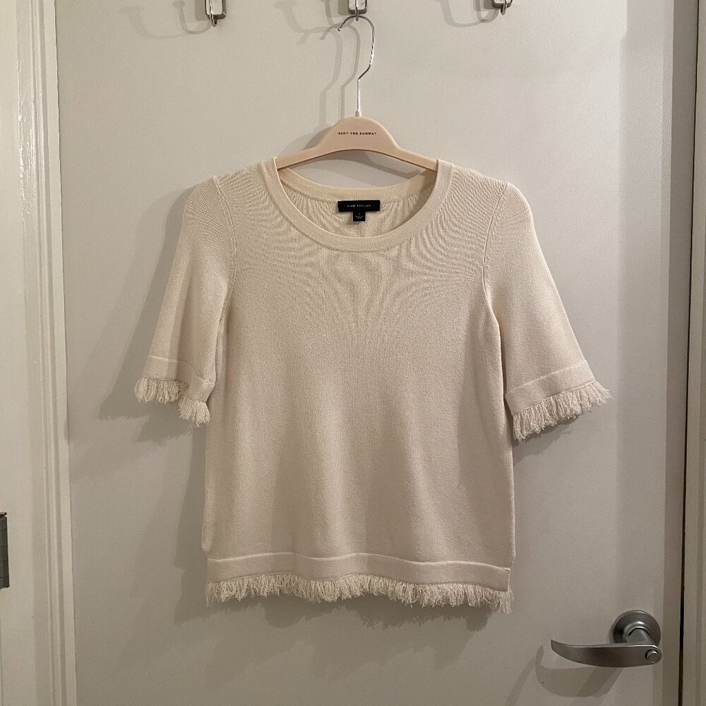 Ann Taylor Elbow-Sleeve Top